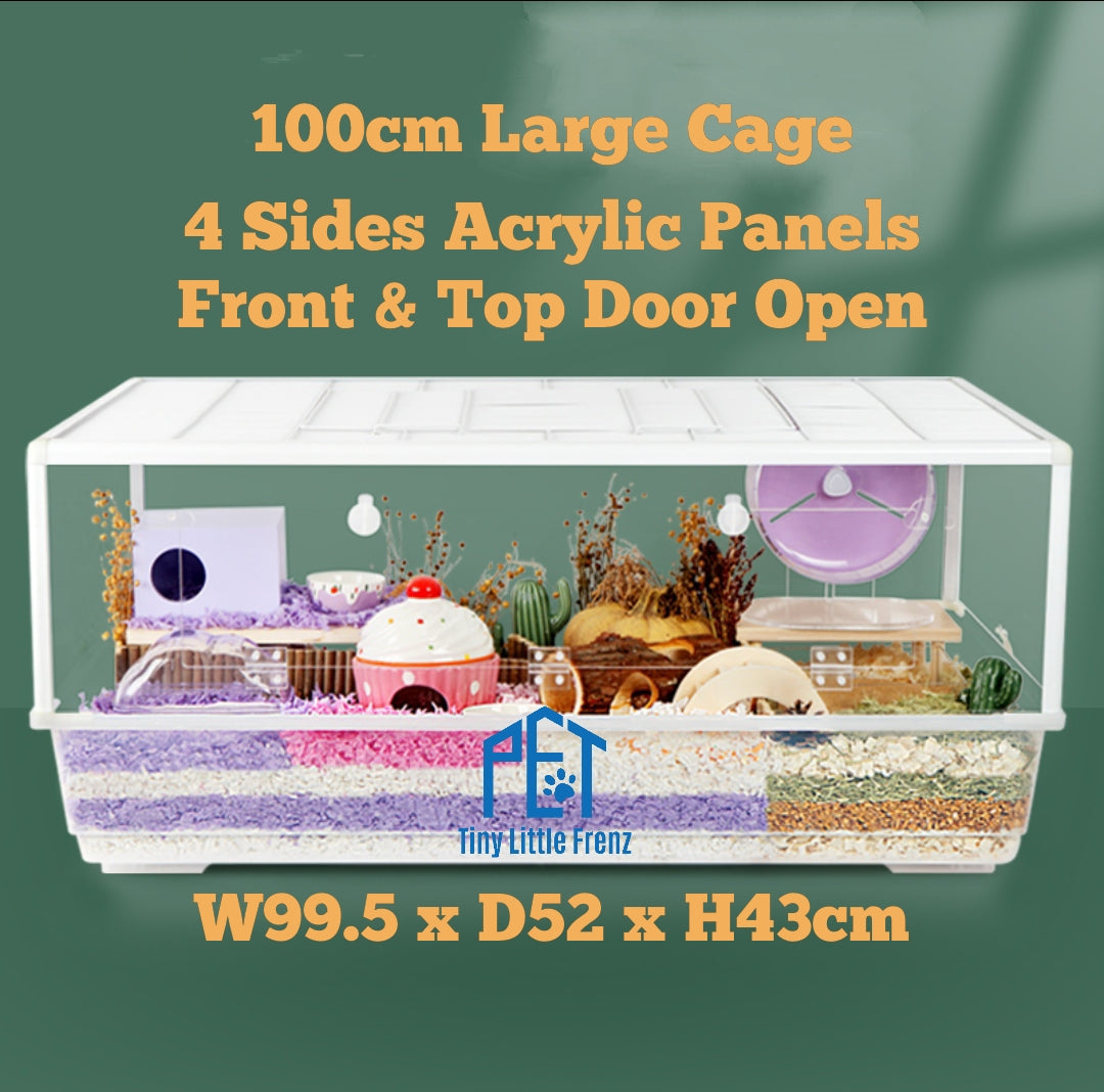 Bucatstate 100cm Large Hamster Cage Front Door Acrylic Panel | Singapore |  Syrian Dwarf Robo Hamster