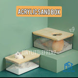 Hamster Acrylic Sand Box | Bath| Toilet