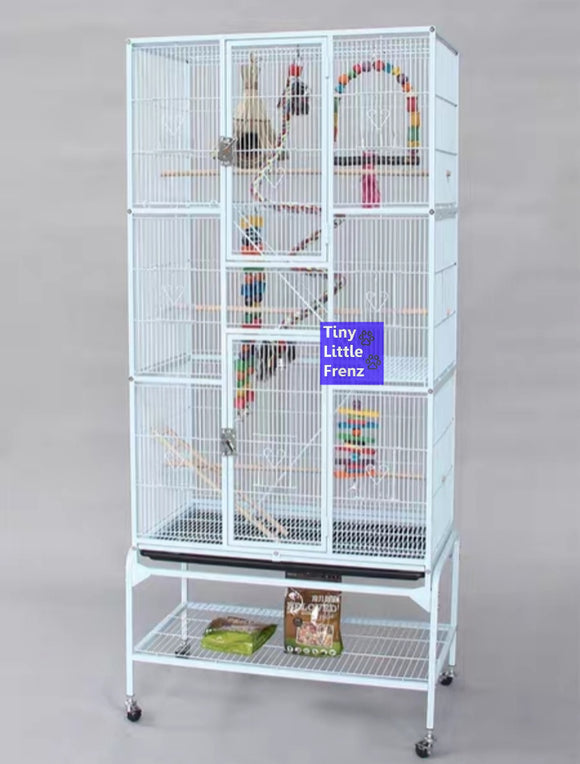 Heavy Duty Steel Parrot Cage 80cm T22-074