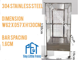 Customized Parrot Cage 304 Stainless Steel