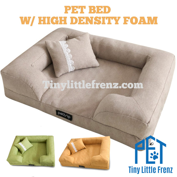Pet Bed W/ High Density Foam For Dogs & Cats