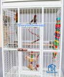 HEAVY DUTY PARROT CAGE 60CM w/ PLAYTOP T22-086