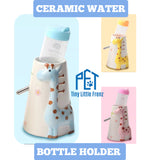 Hamster Water Bottle Stand Holder Ceramic Giraffe