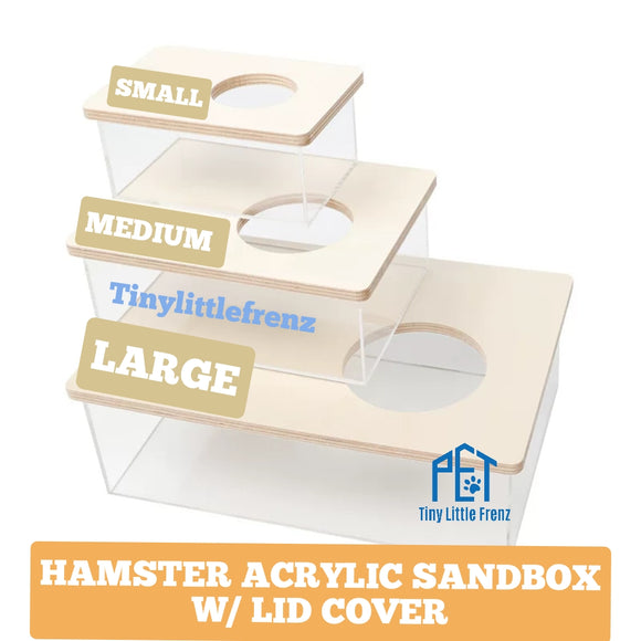 Acrylic Sandbox | Bathbox | Toilet for Hamster