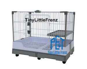 Large Rabbit Cage 83cm W/ Pee Guard & Wheels T22-142