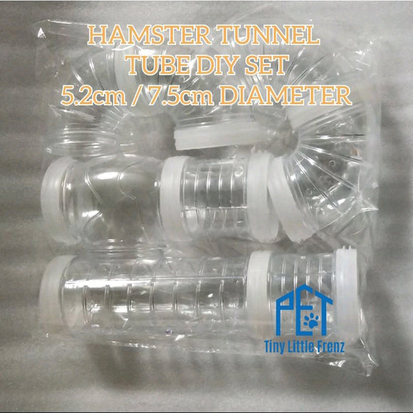 Hamster Tunnel Tube DIY / Syrian, Dwarf & Rovbroski / 5.2cm / 7.5cm Tube Diameter