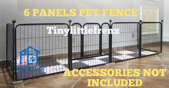 Pet Fence | Playpen | 6 Panels | Dog | Rabbit