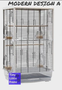 Modern Design Parrot Cage 47cm 2 Layer